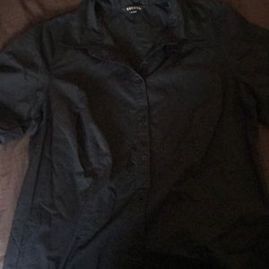 Black button up woman’s shirt